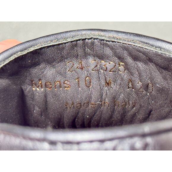 Johnston & Murphy Collection Chelsea Wingtip Boots Black Leather Italy Mens 10M main image 8